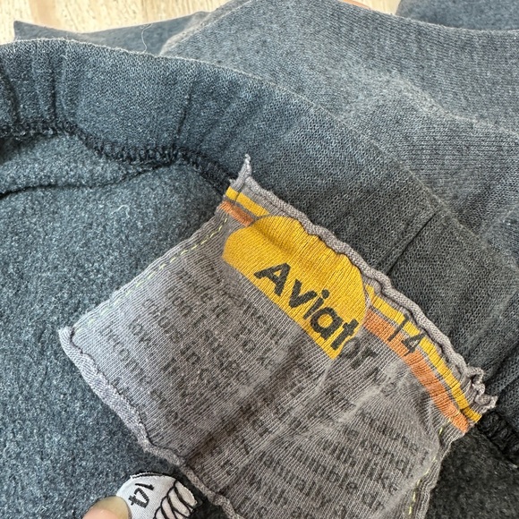 Aviator Nation Black Sweatpants Relaxed Fit Joggers - Picture 4 of 7